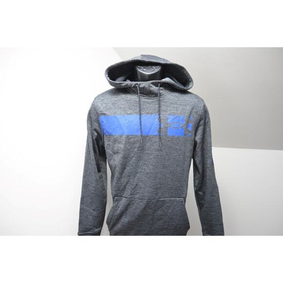 Under Armour Hoodie ColdGear Gray Pull Over Athletic Sweatshirt Mens Sz Small - Picture 2 of 10